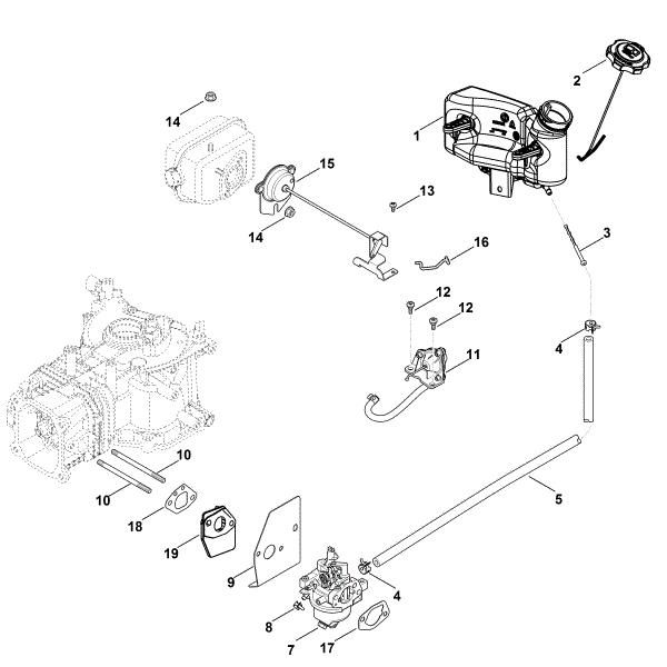 Imagem de G - Carburador, conduta do combustível XT-800 (XT800-0036)