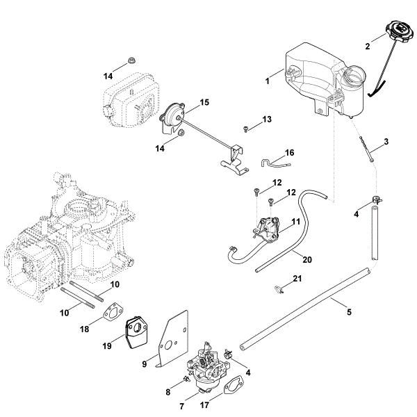 Imagem de G - Carburador, conduta do combustível XT-800 (XT800-2053)