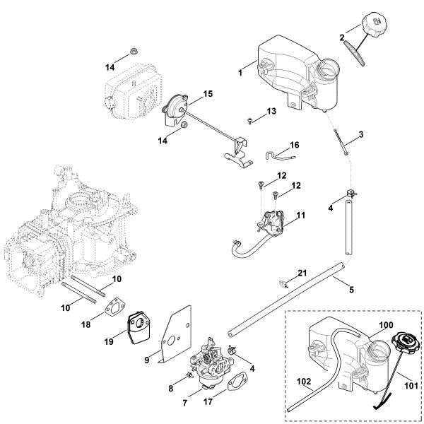 Imagem de G - Carburador, conduta do combustível XT-800 (XT800-3089)