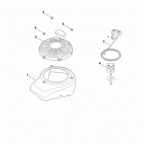 Imagem de L - Tampa do ventilador, dispositivo de arranque XT-800 (XT800-3089)