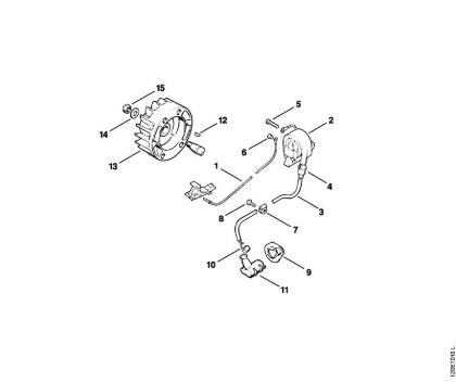 Moto-serras a gasolina (MS) 010 AVEQ Sistema de ignição da marca Stihl