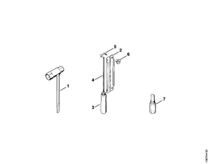 Moto-serras a gasolina (MS) 015 AV Ferramentas, Acessórios especiais da marca Stihl