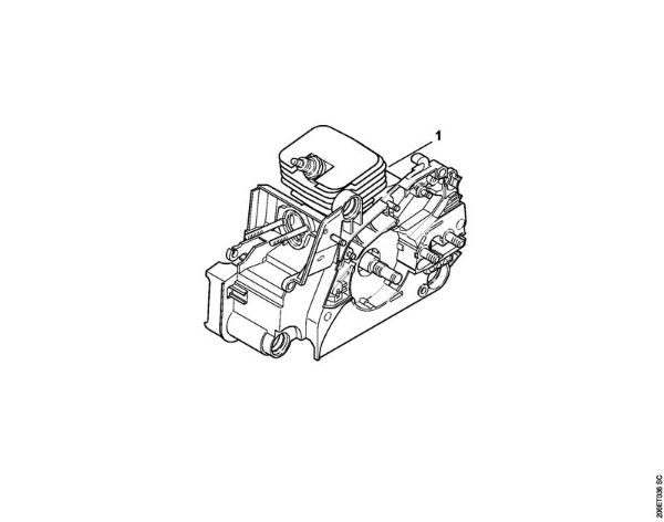 Moto-serras a gasolina (MS) 018 Numero da máquina da marca Stihl