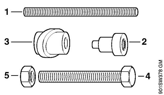 Moto-serras a gasolina (MS) 019 T Ferramenta de montagem da marca Stihl