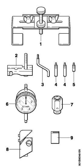 Moto-serras a gasolina (MS) 020 (1114) Dispositivo de regulação da ignição com relógio de medição da marca Stihl