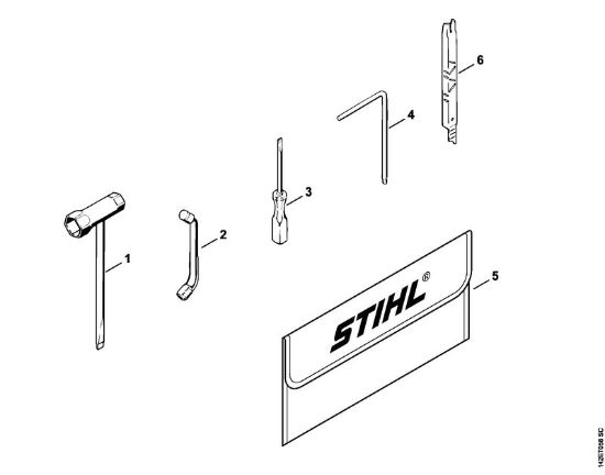 Moto-serras a gasolina (MS) 020 T Ferramentas, Acessórios especiais da marca Stihl