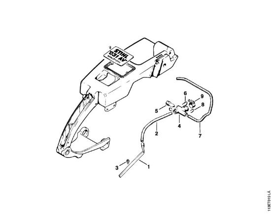 Moto-serras a gasolina (MS) 031 Aquecimento da marca Stihl