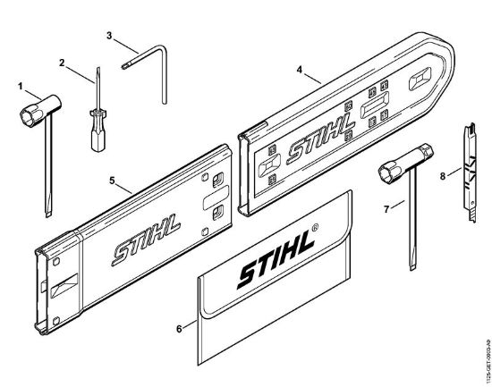 Moto-serras a gasolina (MS) 034 S Ferramentas, Acessórios especiais da marca Stihl