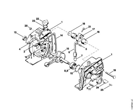 Moto-serras a gasolina (MS) 041 AVFBQ Caixa da cambota da marca Stihl