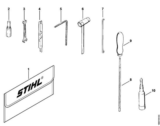 Moto-serras a gasolina (MS) 041 FB Ferramentas, Acessórios especiais da marca Stihl