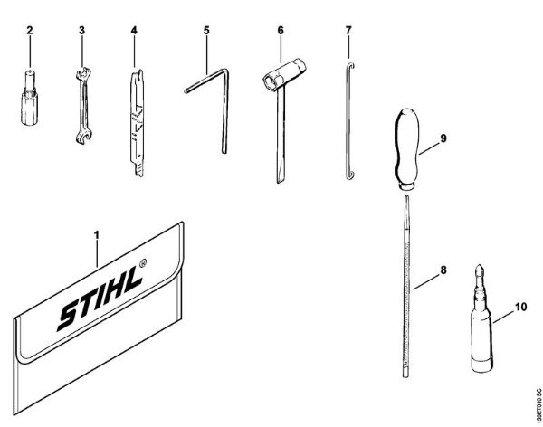 Moto-serras a gasolina (MS) 041 FB Ferramentas, Acessórios especiais da marca Stihl