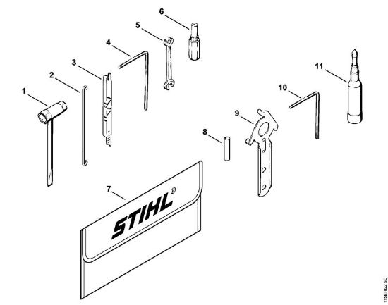 Moto-serras a gasolina (MS) 045 AVEQ Ferramentas, Acessórios especiais da marca Stihl