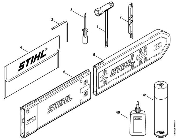 Moto-serras a gasolina (MS) 046 WVH Ferramentas, Acessórios especiais da marca Stihl
