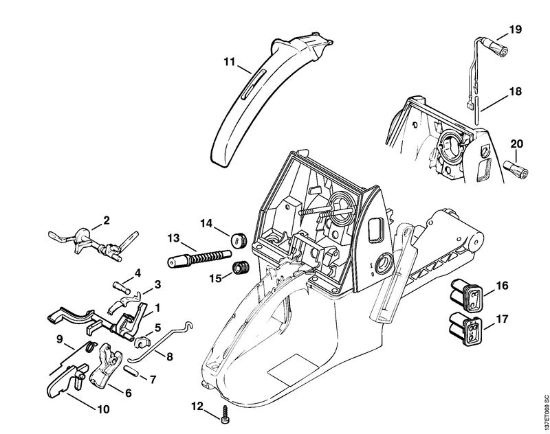 Moto-serras a gasolina (MS) 066 W Accionamento de gás da marca Stihl
