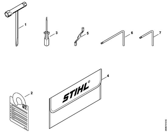 Moto-serras a gasolina (MS) MS 151 TC-E Ferramentas, Acessórios especiais da marca Stihl