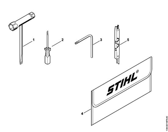 Moto-serras a gasolina (MS) MS 171 Ferramentas, Acessórios especiais da marca Stihl