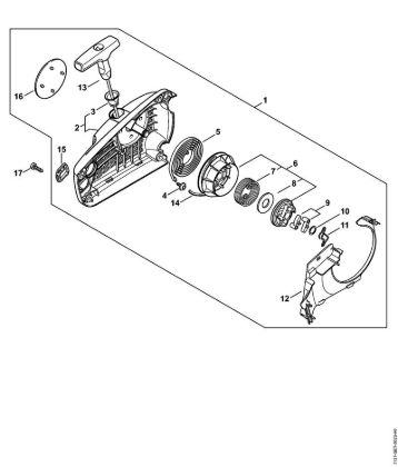 Moto-serras a gasolina (MS) MS 194 C-E Dispositivo de arranque ErgoStart da marca Stihl
