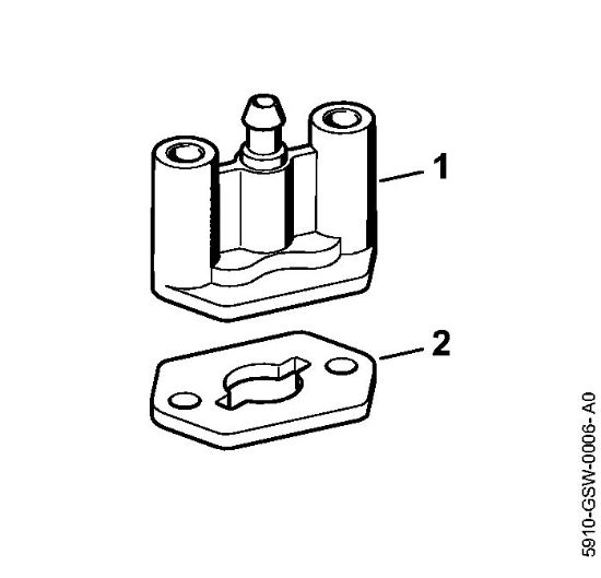 Moto-serras a gasolina (MS) MS 194 TC-E Flange da marca Stihl