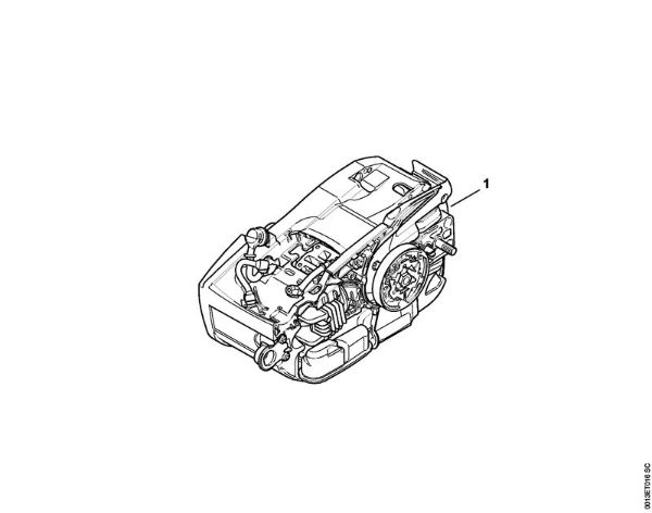 Moto-serras a gasolina (MS) MS 201 Numero da máquina da marca Stihl