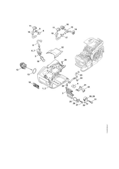 Imagem de Caixa do tanque MS 201 TC-E