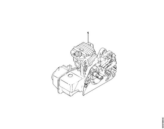 Moto-serras a gasolina (MS) MS 210 C-B Numero da máquina da marca Stihl