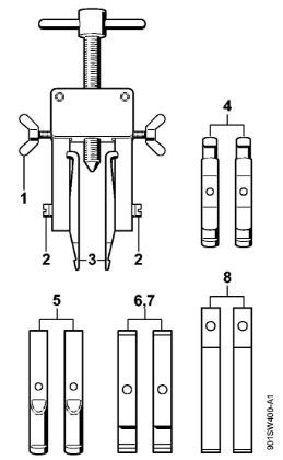 Moto-serras a gasolina (MS) MS 212 Dispositivo de extracção da marca Stihl