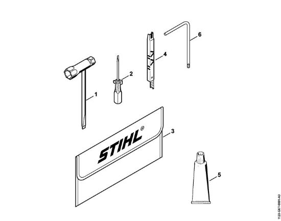 Moto-serras a gasolina (MS) MS 230 C-BE Ferramentas, Acessórios especiais da marca Stihl