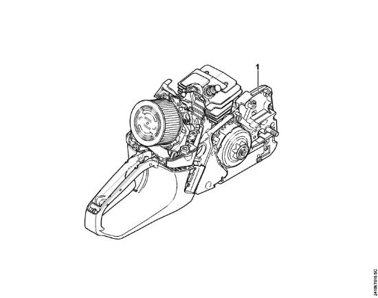 Moto-serras a gasolina (MS) MS 241 C-M Numero da máquina da marca Stihl