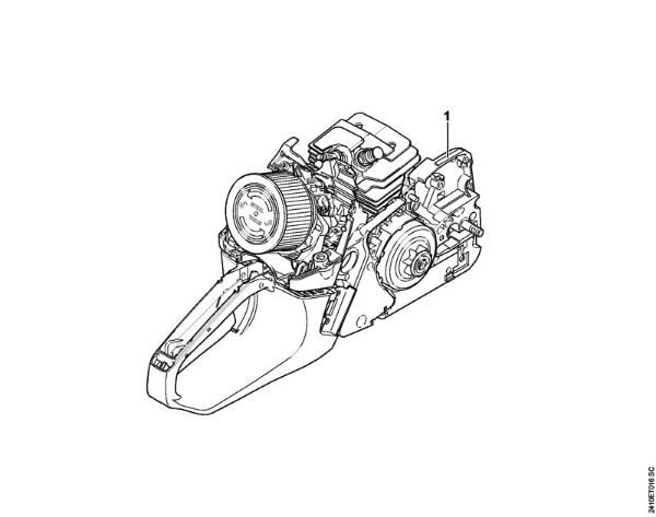 Moto-serras a gasolina (MS) MS 241 C-M Numero da máquina da marca Stihl