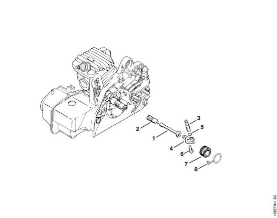Moto-serras a gasolina (MS) MS 250 C-B Bomba de óleo da marca Stihl