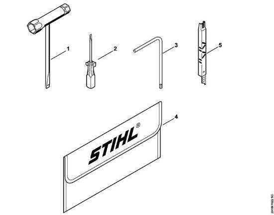 Moto-serras a gasolina (MS) MS 251 Ferramentas, Acessórios especiais da marca Stihl