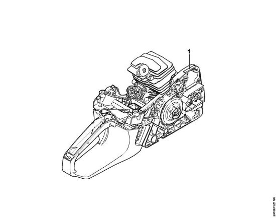Moto-serras a gasolina (MS) MS 251 C-BEQ Numero da máquina da marca Stihl
