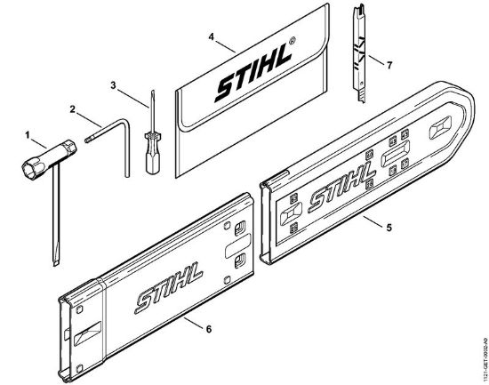 Moto-serras a gasolina (MS) MS 260 C-B Ferramentas, Acessórios especiais da marca Stihl