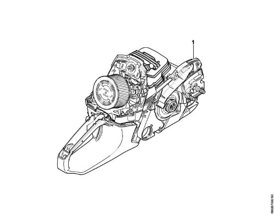 Moto-serras a gasolina (MS) MS 261 C-BM Numero da máquina da marca Stihl