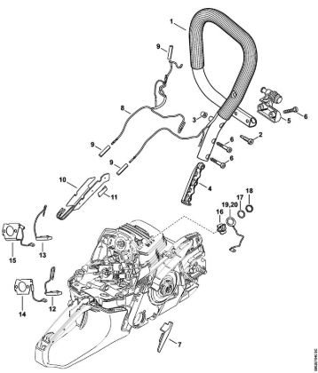 Moto-serras a gasolina (MS) MS 261 C-M VW Aquecimento da marca Stihl