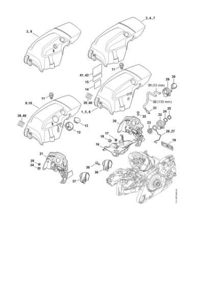 Imagem de Cobertura, Condução de ar MS 261 C-M VW