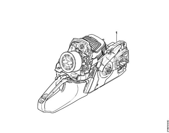 Moto-serras a gasolina (MS) MS 291 C-BE Numero da máquina da marca Stihl
