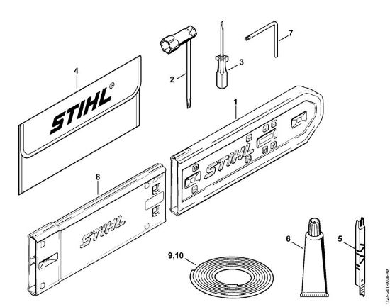 Moto-serras a gasolina (MS) MS 310 Ferramentas, Acessórios especiais da marca Stihl