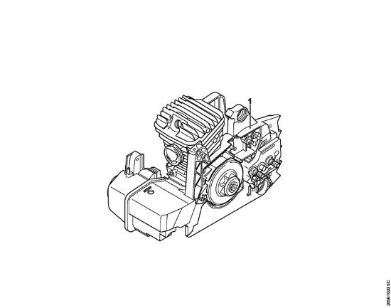 Moto-serras a gasolina (MS) MS 310 Numero da máquina da marca Stihl