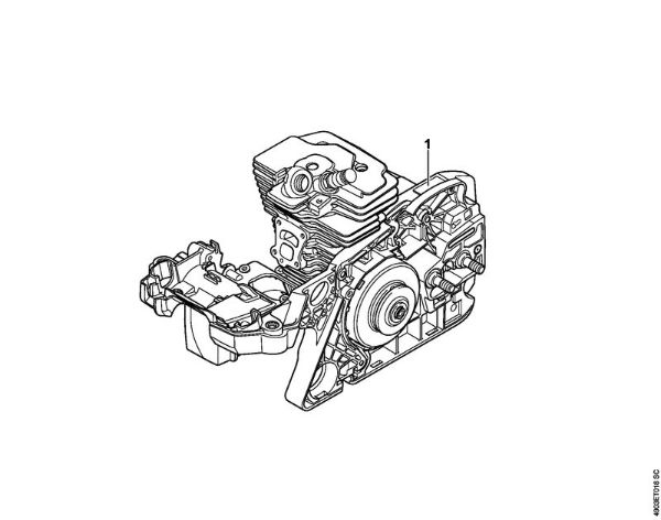 Moto-serras a gasolina (MS) MS 311-Z Numero da máquina da marca Stihl