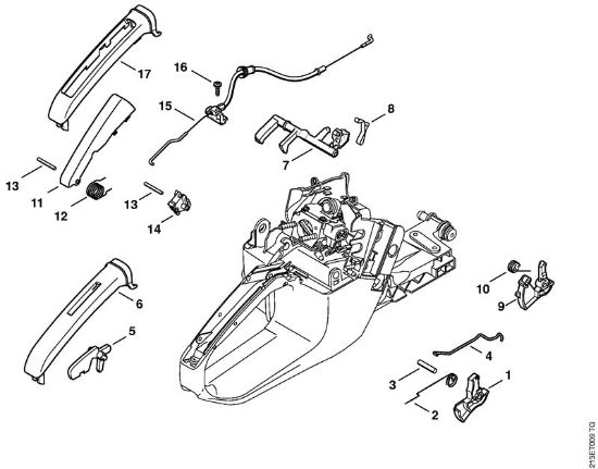 Moto-serras a gasolina (MS) MS 361 C-B Accionamento de gás da marca Stihl