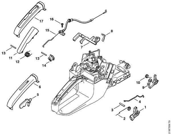 Moto-serras a gasolina (MS) MS 361 C-Q Accionamento de gás da marca Stihl