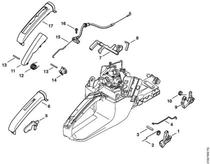 Moto-serras a gasolina (MS) MS 361-N Accionamento de gás da marca Stihl