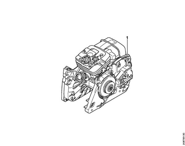 Moto-serras a gasolina (MS) MS 361-W Numero da máquina da marca Stihl