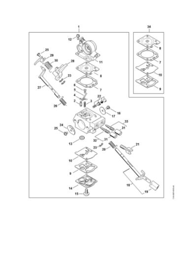 Imagem de Carburador WTE-22 MS 362