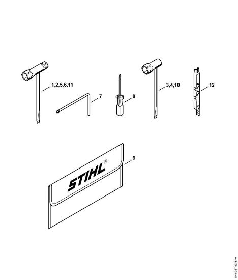 Moto-serras a gasolina (MS) MS 362 Ferramentas, Acessórios especiais da marca Stihl