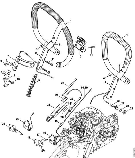 Moto-serras a gasolina (MS) MS 362 C-M VW Aquecimento da marca Stihl