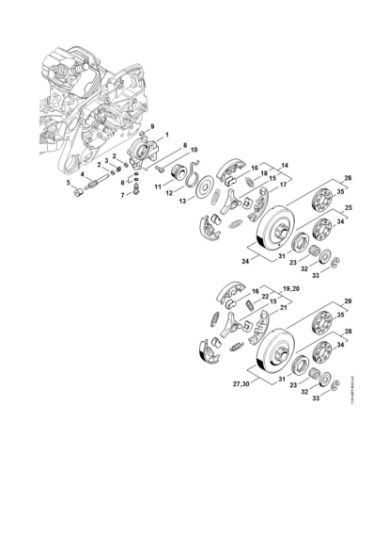 Imagem de Bomba de óleo, Embreagem MS 362 C-M VW