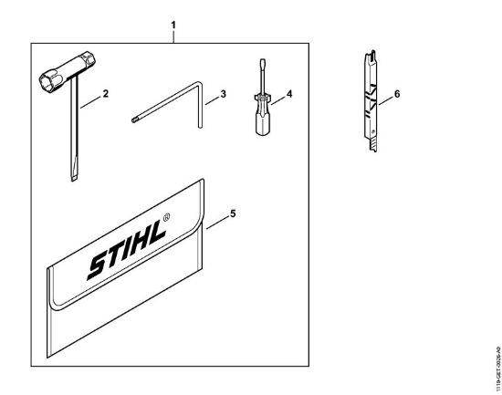 Moto-serras a gasolina (MS) MS 382 Ferramentas, Acessórios especiais da marca Stihl