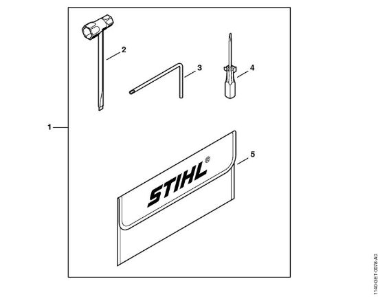 Moto-serras a gasolina (MS) MS 400 C-M Ferramentas, Acessórios especiais da marca Stihl
